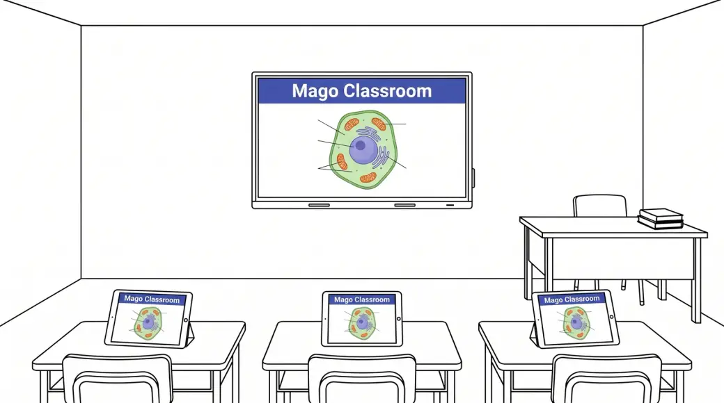 Scenario 1 — hub on the classroom Android display